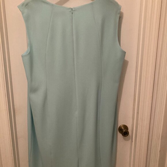 Kasper Sleeveless Dress - Mint Green - Size 24W - Picture 2 of 4